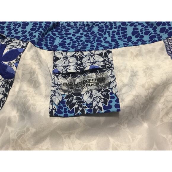 Roundtree & Yorke Board Surf Shorts New Size 28 Blue/Gray Tropical NWT - Picture 6 of 6